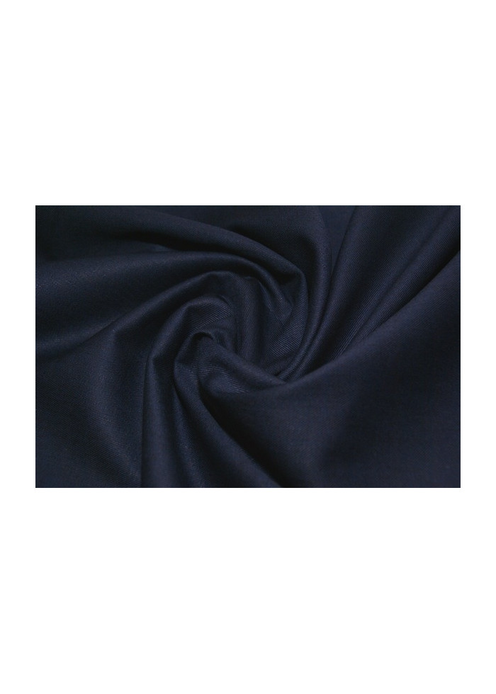 Pantalon tailleur ample en jean bio bleu marine stretch made in france
