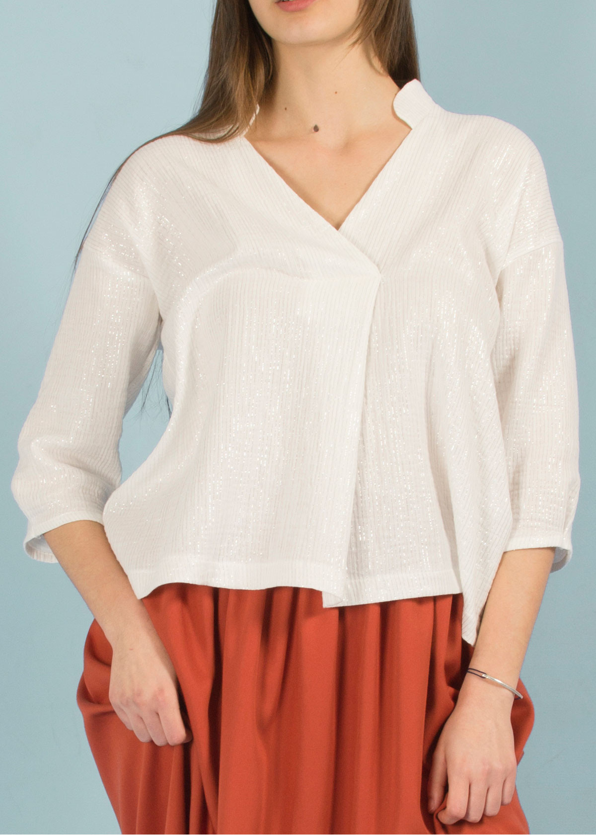 Le cardigan ouvert fin tricot manches 3/4 | Contemporaine | Magasinez