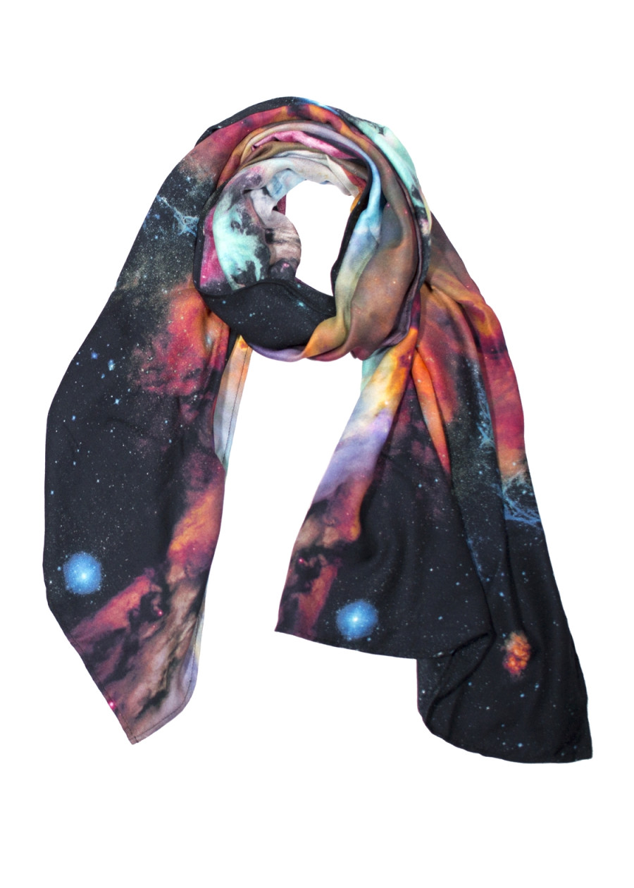 Foulard en crêpe de bambou galaxy - Accessoire de mode éthique
