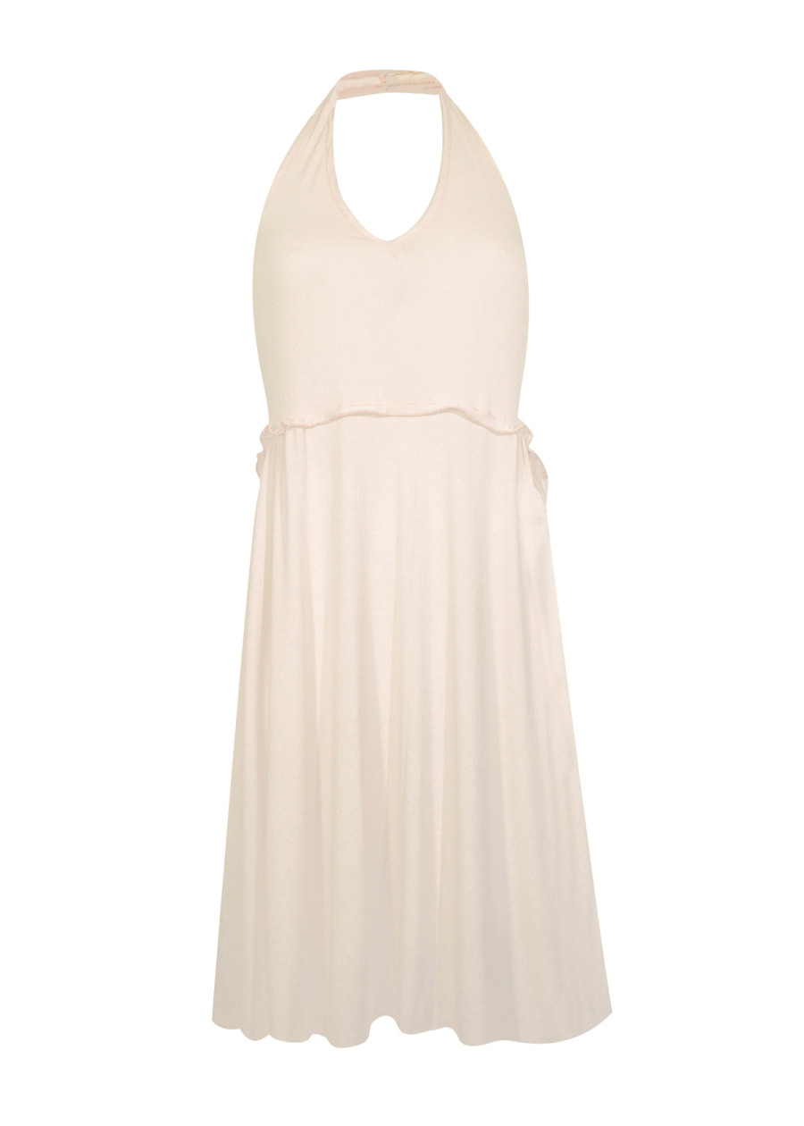 Robe dos nu en jersey de bambou Bahia rose pâle nude